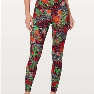 Lululemon Wunder Under Hi-Rise Tight 28" Zen Garden Multi Size 8